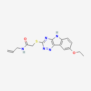 Acetamide,2-[(8-ethoxy-2H-1,2,4-triazino[5,6-B]indol-3-YL)thio]-N-2-allyl-