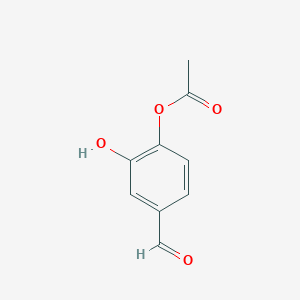 4-Formyl-2-hydroxyphenyl acetate