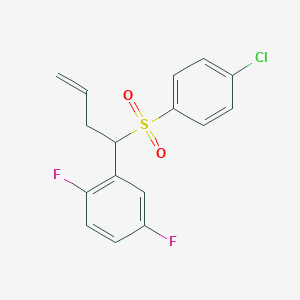 2-[1-(4-Chlorobenzene-1-sulfonyl)but-3-en-1-yl]-1,4-difluorobenzene