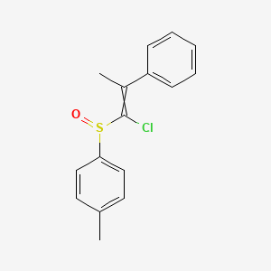 1-(1-Chloro-2-phenylprop-1-ene-1-sulfinyl)-4-methylbenzene