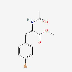 molecular formula C12H12BrNO3 B12573343 Methyl 2-acetamido-3-(4-bromophenyl)prop-2-enoate CAS No. 600730-82-3