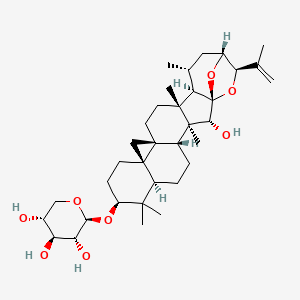 molecular formula C35H54O8 B1257335 25-Anhydrocimigenol 3-o-beta-D-xyloside CAS No. 181765-11-7