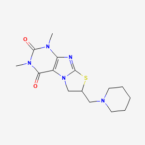 6,8-Dimethyl-2-piperidinomethyl-2,3-dihydrothiazolo[2,3-f]xanthine