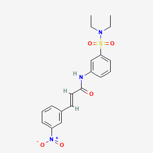 (E)-N-[3-(diethylsulfamoyl)phenyl]-3-(3-nitrophenyl)acrylamide