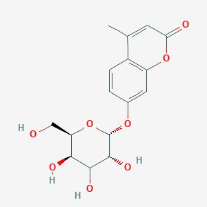 molecular formula C16H18O8 B1257354 4-methyl-7-[(2R,3R,5R,6R)-3,4,5-trihydroxy-6-(hydroxymethyl)oxan-2-yl]oxychromen-2-one 