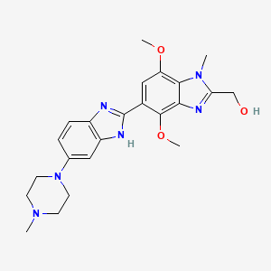 4',7'-Dimethoxy-1'-methyl-5-(4-methyl-1-piperazinyl)-(2,5'-bi-1H-benzimidazole)-2'-methanol