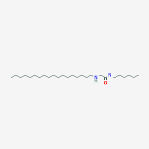 N-Hexyl-N-methyl-N~2~-octadecylglycinamide