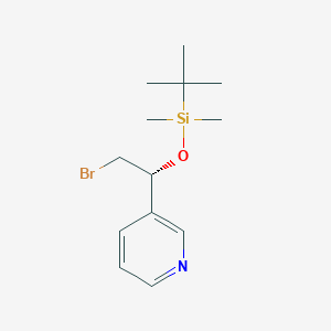 [(1R)-2-bromo-1-pyridin-3-ylethoxy]-tert-butyl-dimethylsilane