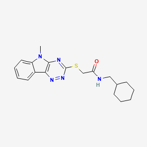 Acetamide,N-(cyclohexylmethyl)-2-[(5-methyl-5H-1,2,4-triazino[5,6-B]indol-3-YL)thio]-