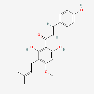 molecular formula C21H22O5 B1257378 Xanthogalenol CAS No. 265659-35-6