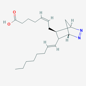 molecular formula C20H32N2O2 B1257391 (Z)-7-[(1S,4R,5R)-6-[(E)-oct-1-enyl]-2,3-diazabicyclo[2.2.1]hept-2-en-5-yl]hept-5-enoic acid 