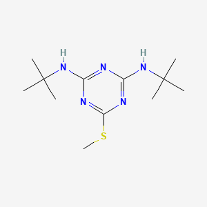 molecular formula C12H23N5S B1257403 N,N'-di-tert-butyl-6-(methylsulfanyl)-1,3,5-triazine-2,4-diamine 
