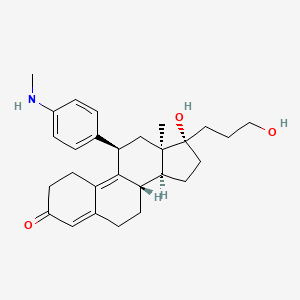 molecular formula C28H37NO3 B1257410 Demethylonapristone CAS No. 120144-15-2