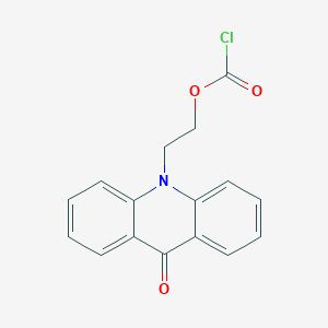 2-(9-Oxoacridin-10(9H)-yl)ethyl carbonochloridate