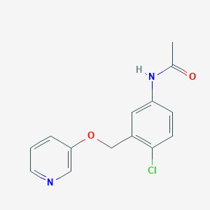 N-(4-Chloro-3-{[(pyridin-3-yl)oxy]methyl}phenyl)acetamide