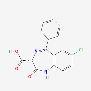 (3R)-7-Chloro-2-oxo-5-phenyl-2,3-dihydro-1H-1,4-benzodiazepine-3-carboxylic acid