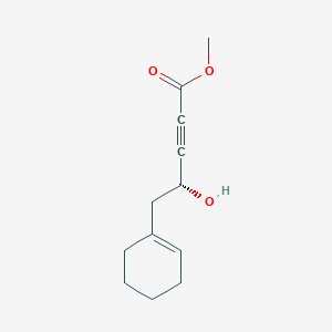 molecular formula C12H16O3 B12574191 Methyl (4R)-5-(cyclohex-1-EN-1-YL)-4-hydroxypent-2-ynoate CAS No. 185397-10-8