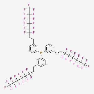 molecular formula C42H24F39P B12574217 Phosphine, tris[3-(3,3,4,4,5,5,6,6,7,7,8,8,8-tridecafluorooctyl)phenyl]- CAS No. 195324-93-7