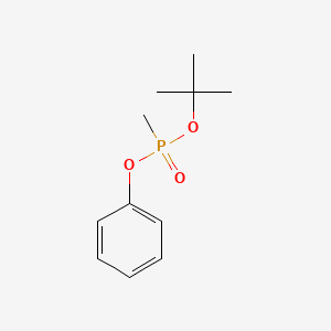 molecular formula C11H17O3P B12574238 tert-Butyl phenyl methylphosphonate CAS No. 189636-59-7