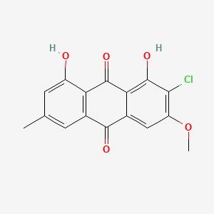 molecular formula C16H11ClO5 B1257426 Fragilin CAS No. 2026-19-9
