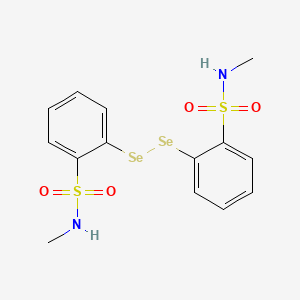 Benzenesulfonamide, 2,2'-diselenobis[N-methyl-