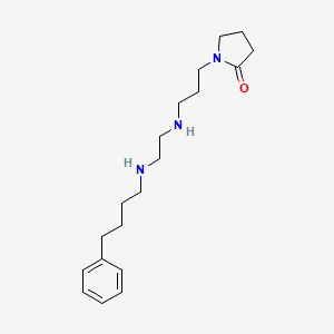 molecular formula C19H31N3O B12574311 1-[3-[2-(4-Phenylbutylamino)ethylamino]propyl]pyrrolidin-2-one CAS No. 627521-45-3