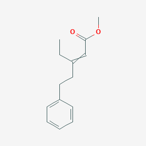 Methyl 3-ethyl-5-phenylpent-2-enoate