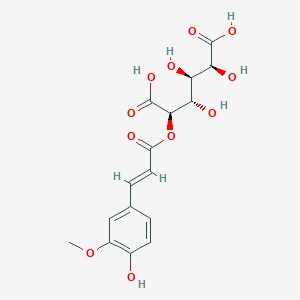molecular formula C16H18O11 B1257436 2-(E)-O-feruloyl-D-galactaric acid 