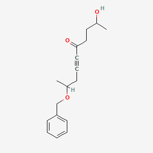 6-Decyn-5-one, 2-hydroxy-9-(phenylmethoxy)-