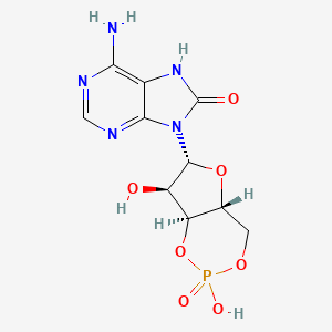 molecular formula C10H12N5O7P B1257439 8-OH-cAMP 