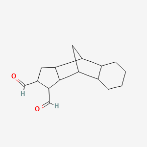 B12574410 Dodecahydro-1H-4,9-methanocyclopenta[b]naphthalene-1,2-dicarbaldehyde CAS No. 602299-56-9