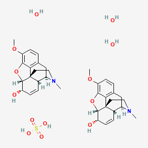 molecular formula C36H50N2O13S B1257446 Codeine sulfate trihydrate CAS No. 6854-40-6