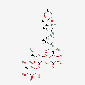 Smilagenin 3-O-beta-D-glucopyranosyl-(1->2)-[beta-D-glucopyranosyl-(1->3)]-beta-D-galactopyranoside