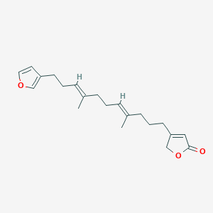 molecular formula C21H28O3 B1257474 呋喃海绵脂醇 