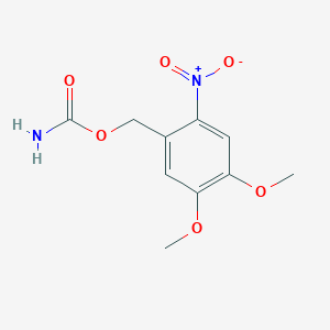 molecular formula C10H12N2O6 B1257478 3,4-Dimethoxy-6-nitrobenzylcarbamate 