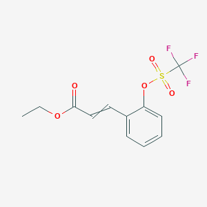 Ethyl 3-{2-[(trifluoromethanesulfonyl)oxy]phenyl}prop-2-enoate