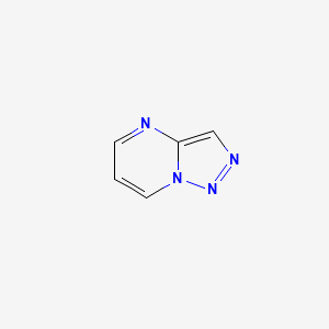 molecular formula C5H4N4 B1257480 [1,2,3]Triazolo[1,5-a]pyrimidine CAS No. 25338-10-7