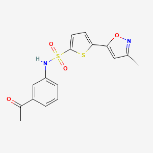 N-(3-acetylphenyl)-5-(3-methyl-5-isoxazolyl)-2-thiophenesulfonamide