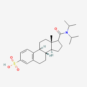 (8S,9S,13S,14S)-17-[di(propan-2-yl)carbamoyl]-13-methyl-6,7,8,9,11,12,14,15,16,17-decahydrocyclopenta[a]phenanthrene-3-sulfonic acid