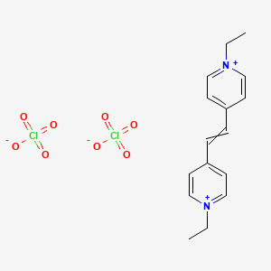 4,4'-(Ethene-1,2-diyl)bis(1-ethylpyridin-1-ium) diperchlorate