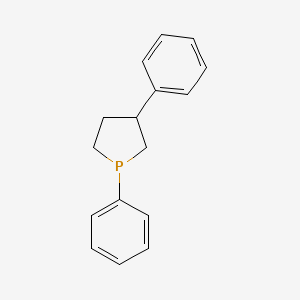 molecular formula C16H17P B12574863 Phospholane, 1,3-diphenyl- CAS No. 590374-93-9