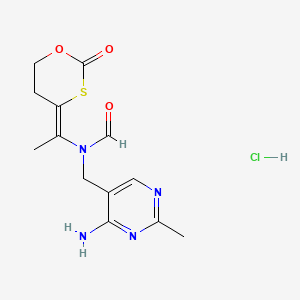 N-[(4-amino-2-methylpyrimidin-5-yl)methyl]-N-[(1Z)-1-(2-oxo-1,3-oxathian-4-ylidene)ethyl]formamide;hydrochloride