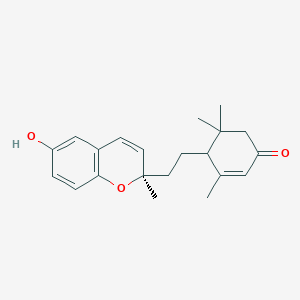 molecular formula C21H26O3 B1257493 Cyclorenierin B 