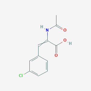 molecular formula C11H10ClNO3 B12574976 2-Propenoic acid, 2-(acetylamino)-3-(3-chlorophenyl)-, (2Z)- CAS No. 197087-45-9