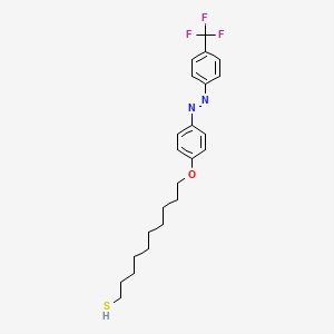 10-(4-{(E)-[4-(Trifluoromethyl)phenyl]diazenyl}phenoxy)decane-1-thiol