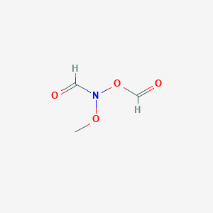 molecular formula C3H5NO4 B12575104 N-(Formyloxy)-N-methoxyformamide CAS No. 497266-00-9