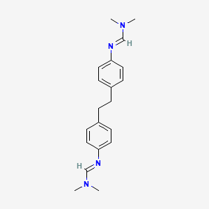 molecular formula C20H26N4 B12575196 Methanimidamide, N',N'''-(1,2-ethanediyldi-4,1-phenylene)bis[N,N-dimethyl- CAS No. 325686-30-4