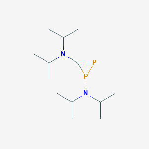 molecular formula C13H28N2P2 B12575214 1H-Diphosphirene-1,3-diamine, N,N,N',N'-tetrakis(1-methylethyl)- CAS No. 196298-22-3