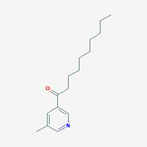 molecular formula C16H25NO B12575224 1-(5-Methyl-3-pyridinyl)-1-decanone CAS No. 194345-50-1