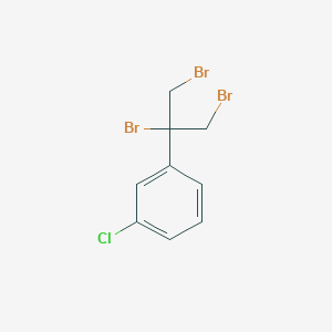 Benzene, 1-chloro-3-[1,2-dibromo-1-(bromomethyl)ethyl]-